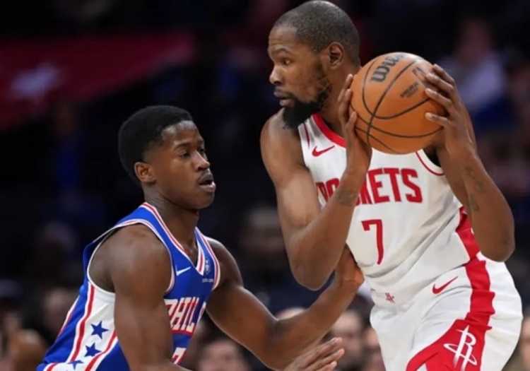 火箭费城到最后，又是杜兰特承担所有